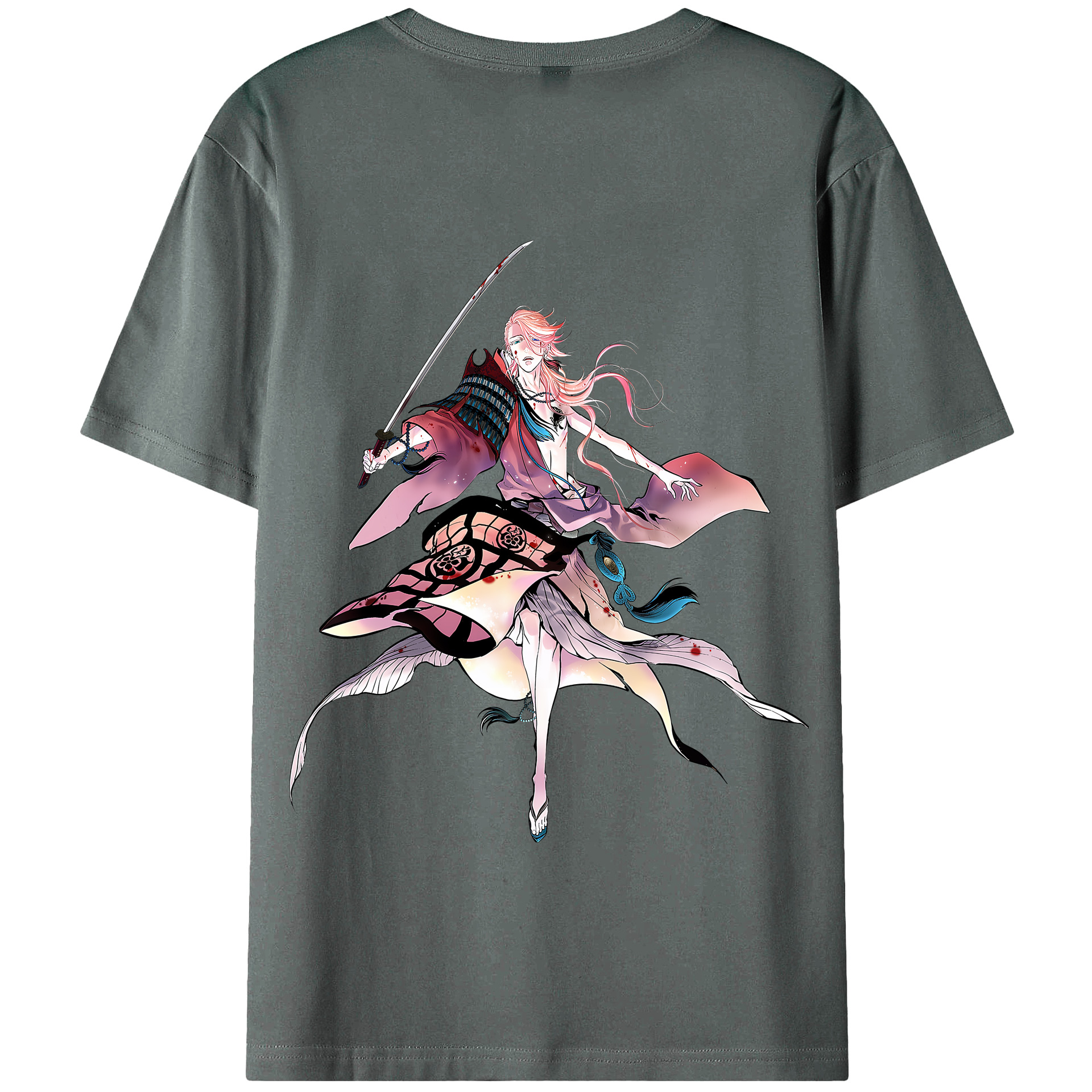 （画像用） 刀剣乱舞 Touken Ranbu 綿100％半袖Tシャツ（背面プリント）
